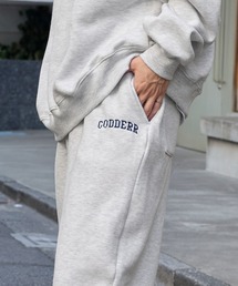 CODDERR（コーダー）の「【CODDERR】アーチロゴ刺繍 ヘビーウェイト裏起毛スウェットセットアップ/ビッグシルエットクルースウェット＆スウェットワイドパンツ（ルームウェア/パジャマ）」