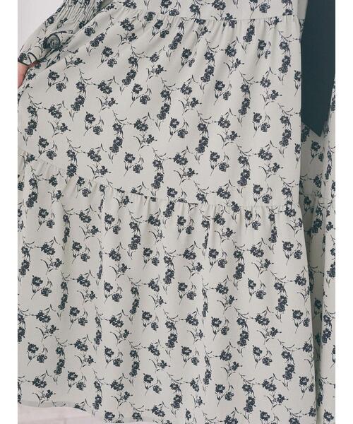 Areeam（アリーム）の「リボン付きティアードワンピース（ワンピース・レディース・ダークブラウン/グリーン系その他/ライトイエロー・FREE）」の19枚目の写真