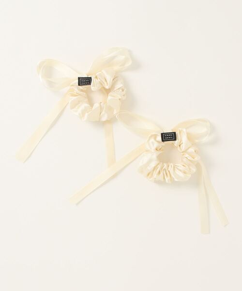 JUMELLE（ジュメロ）の「long ribbon set shushu（シュシュ・レディース・アイボリー・FREE）」の2枚目の写真