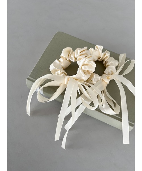JUMELLE（ジュメロ）の「long ribbon set shushu（シュシュ・レディース・アイボリー・FREE）」の21枚目の写真