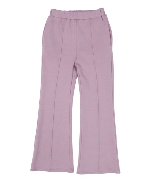 Bee des Bee(ビーデスビー)の「裏起毛 センタータック入りフレアパンツ(スウェットパンツ・キッズ・ブラック/パープル系/グレイッシュベージュ/チャコール/杢グレー・110cm/130cm/140cm/150cm/120cm/100cm)」の21枚目の写真