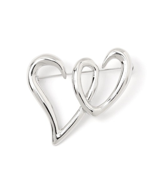 Heather（ヘザー）の「ハートモチーフブローチ　989781（ブローチ/コサージュ・レディース・ゴールド/シルバー・ONE SIZE）」の3枚目の写真