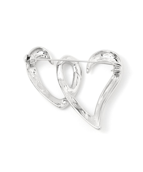 Heather（ヘザー）の「ハートモチーフブローチ　989781（ブローチ/コサージュ・レディース・ゴールド/シルバー・ONE SIZE）」の5枚目の写真