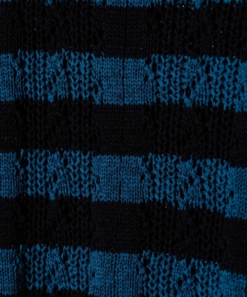 glamb（グラム）の「Short Sleeves Border Knit / ショート