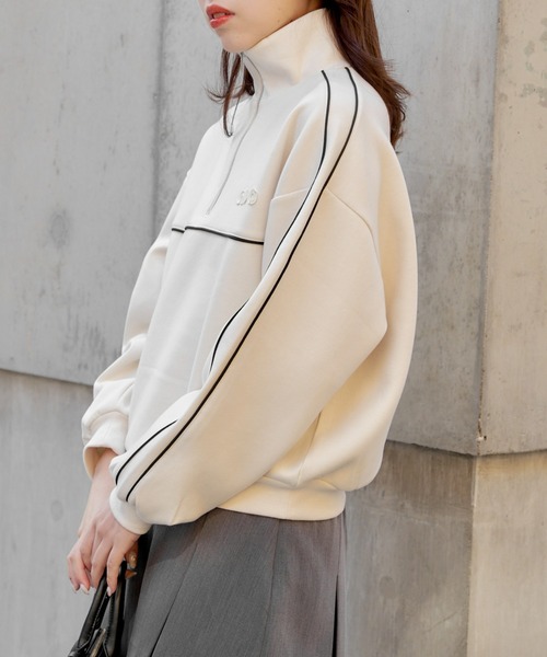 すぐにお届け♪ FTC パイピング ハーフジップ スウェット FTC(エフティーシー)/ PIPING HALF ZIP SWEATSHIRT -2.COLOR