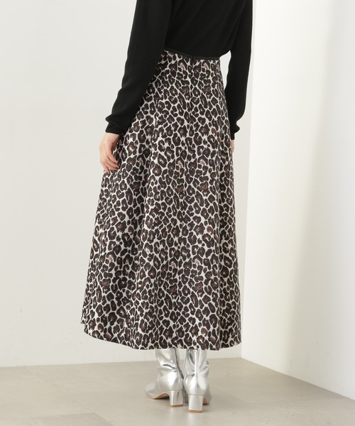 N.（N. Natural Beauty Basic）（エヌエヌナチュラルビューティーベーシック）の「【S Size Line】◆ジャガードレオパードフレアスカート（スカート・レディース・ホワイト系/ネイビー系・MEDIUM/SMALL）」の12枚目の写真
