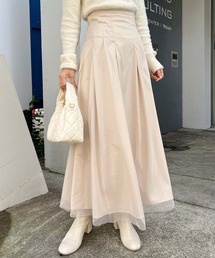 one after another NICE CLAUP | バックレースアップチュールスカート(スカート)