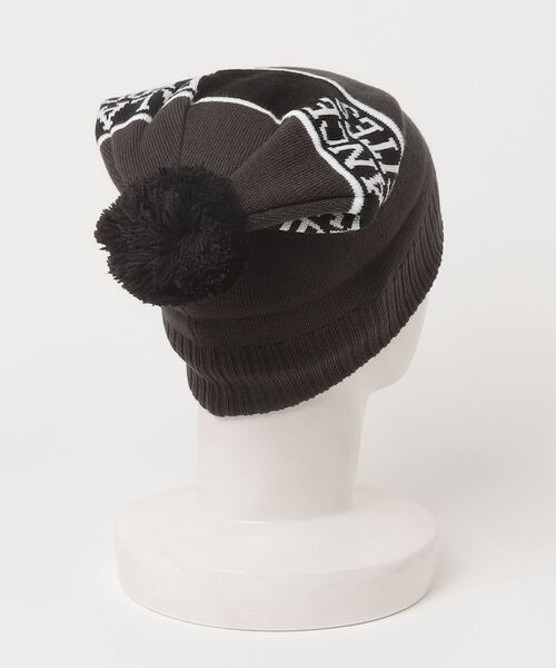 RVCA（ルーカ）の「RVCA/ルーカ ビーニー 2WAY HITTER BEANIE ポンポンニット BD042-966（ニットキャップ/ビーニー・メンズ・オフホワイト/ブラウン/ブラック・FREE）」の4枚目の写真