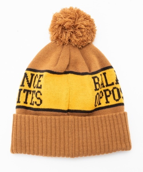 RVCA（ルーカ）の「RVCA/ルーカ ビーニー 2WAY HITTER BEANIE ポンポンニット BD042-966（ニットキャップ/ビーニー・メンズ・オフホワイト/ブラウン/ブラック・FREE）」の12枚目の写真