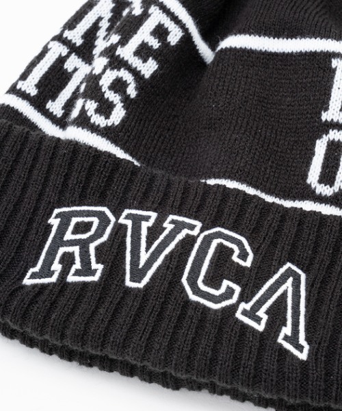 RVCA（ルーカ）の「RVCA/ルーカ ビーニー 2WAY HITTER BEANIE ポンポンニット BD042-966（ニットキャップ/ビーニー・メンズ・オフホワイト/ブラウン/ブラック・FREE）」の11枚目の写真