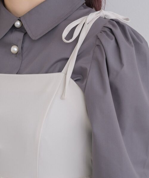 ems excite（エムズエキサイト）の「チュールキャミOP（ワンピース・レディース・ナチュラル/ブラック/ピンク・FREE）」の13枚目の写真