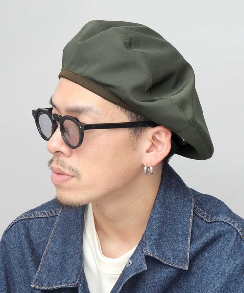 Mr.COVER(ミスターカバー)の「アーバンツイル ドローコード付き ベレー帽(ハンチング/ベレー帽・メンズ・ネイビー/ブラック/カーキ・FREE)」の8枚目の写真