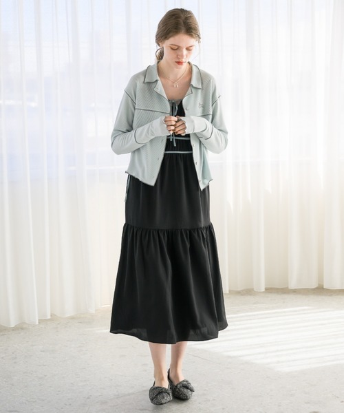 idem（イデム）の「classical dot ribbon onepiece/クラシカル
