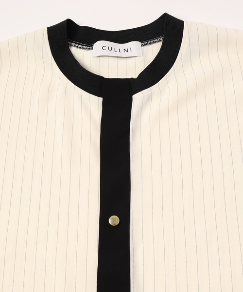 トップス CULLNI 25-SS-026 CULLNI（クルニ）の「24-SS-026 / Double Cloth Front Fly Like