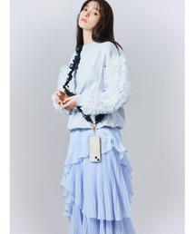 SNIDEL | プリーツティアードスカート(スカート)