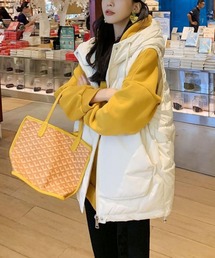 フード付き中綿ベスト