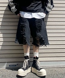 DANKE SCHON | DankeSchon/ダンケシェーン/DESTROY DENIM SHORTS(デニムパンツ)