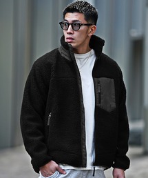 JOKER | シープボアジップアップブルゾン メンズ 中綿ジャケット ポケット付き 春服(ブルゾン)
