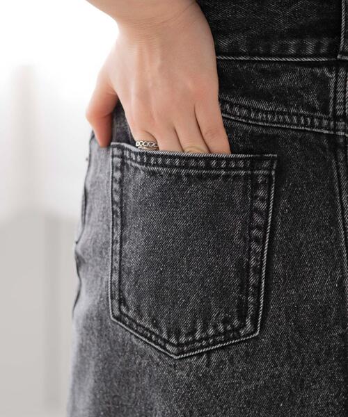 WEGO(ウィゴー)の「WEGO/台形デニムミニスカート(デニムスカート・レディース・ダークインディゴブルー/ブラック系その他/ブラック/オフホワイト/ブラック系1/インディゴブルー・MEDIUM/LARGE/SMALL/X-SMALL)」の11枚目の写真