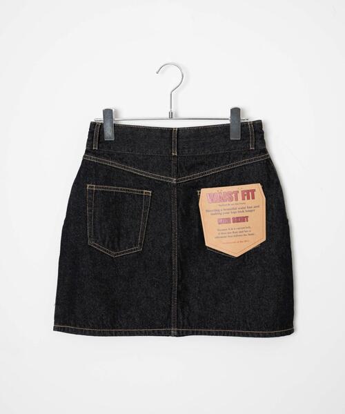 WEGO(ウィゴー)の「WEGO/台形デニムミニスカート(デニムスカート・レディース・ダークインディゴブルー/ブラック系その他/ブラック/オフホワイト/ブラック系1/インディゴブルー・MEDIUM/LARGE/SMALL/X-SMALL)」の15枚目の写真