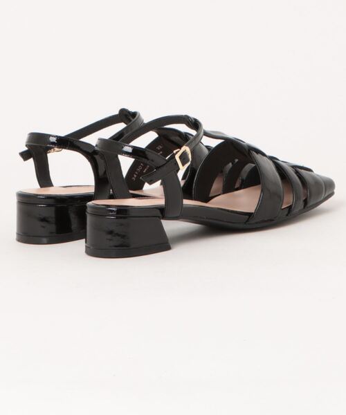 PARADIS COULEUR（パラディクルール）の「【PARADIS COULEUR】グルカテイストアンクルストラップサンダル(341301)（サンダル・レディース・ブラック系その他/シルバー/ライトベージュ・22.5/23.5/24.5/23/24）」の4枚目の写真