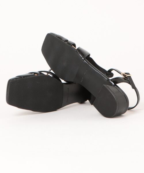PARADIS COULEUR（パラディクルール）の「【PARADIS COULEUR】グルカテイストアンクルストラップサンダル(341301)（サンダル・レディース・ブラック系その他/シルバー/ライトベージュ・22.5/23.5/24.5/23/24）」の5枚目の写真
