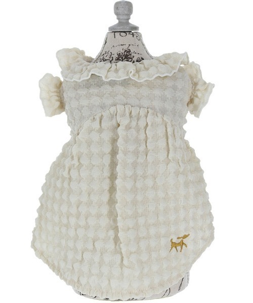 ROPE' PICNIC(ロペピクニック)の「ROPE' PICNIC/ぽこぽこカットソー(ペットウェア・メンズ・ブルー/アイボリー・2XS/XS/S/M/L/2L/2M)」の4枚目の写真