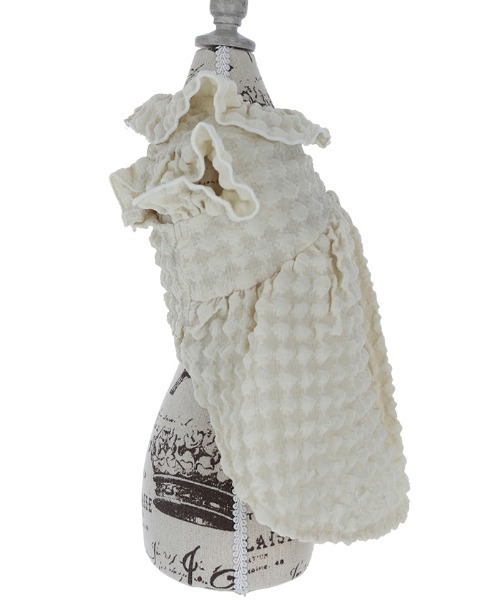 ROPE' PICNIC(ロペピクニック)の「ROPE' PICNIC/ぽこぽこカットソー(ペットウェア・メンズ・ブルー/アイボリー・2XS/XS/S/M/L/2L/2M)」の7枚目の写真