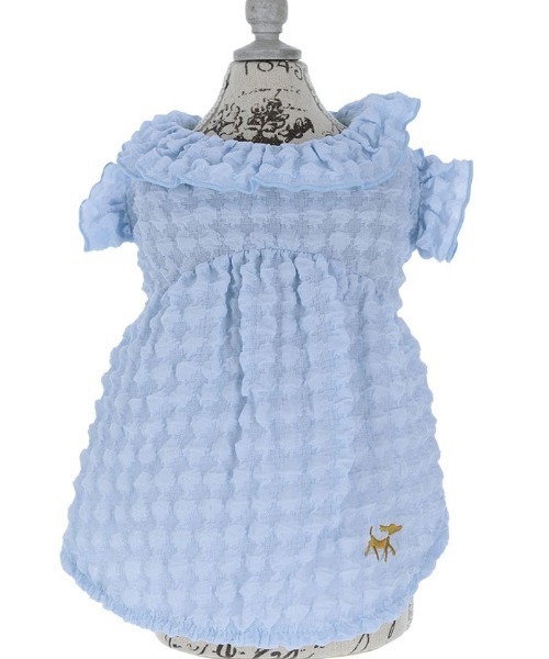 ROPE' PICNIC(ロペピクニック)の「ROPE' PICNIC/ぽこぽこカットソー(ペットウェア・メンズ・ブルー/アイボリー・2XS/XS/S/M/L/2L/2M)」の8枚目の写真
