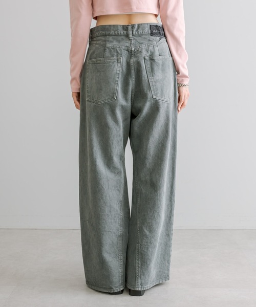 mystic（ミスティック）の「【ai no de】shibukawa ワイドフレアパンツ（デニムパンツ・レディース・ダークグレー・S/M）」の8枚目の写真