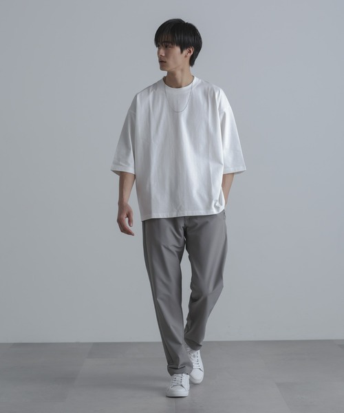 NANO universe(ナノユニバース)の「ルーズフィットワイドスリーブPO 7分袖(Tシャツ/カットソー・メンズ・ブラック/ホワイト/その他1/その他2・M/L)」の9枚目の写真