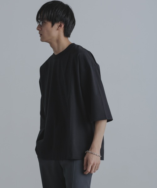 NANO universe(ナノユニバース)の「ルーズフィットワイドスリーブPO 7分袖(Tシャツ/カットソー・メンズ・ブラック/ホワイト/その他1/その他2・M/L)」の12枚目の写真