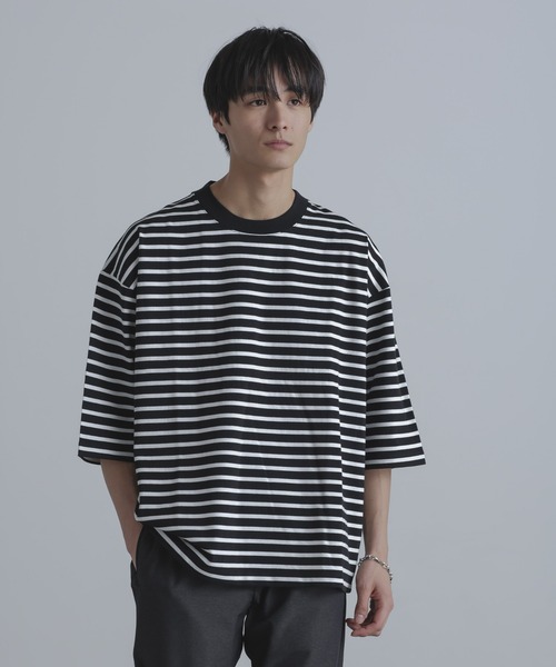 NANO universe(ナノユニバース)の「ルーズフィットワイドスリーブPO 7分袖(Tシャツ/カットソー・メンズ・ブラック/ホワイト/その他1/その他2・M/L)」の16枚目の写真