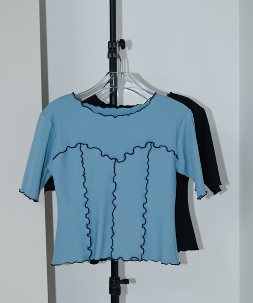 ANDMARY アンドマリービスチェカットソー 中古・古着通販】ANDMARY (アンドマリー) Lacey mary logo tops