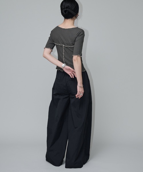 ANDMARY アンドマリービスチェカットソー セール】ビスチェライクメロートップス（Tシャツ/カットソー