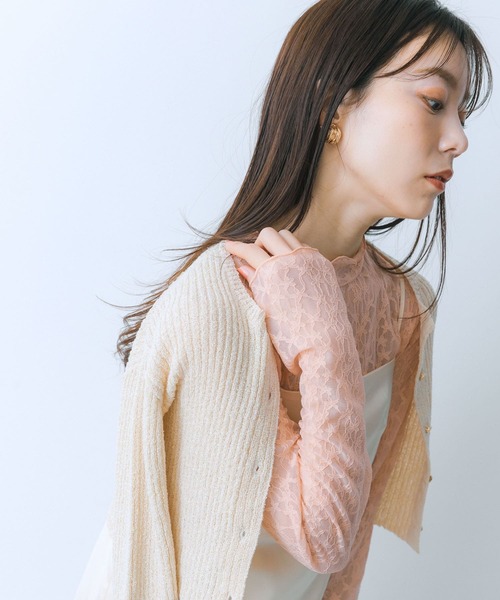 HEYUMM（ヘユム）の「レースカットトップ（Tシャツ/カットソー・レディース・オフホワイト/ブラック/オレンジ・ONE）」の20枚目の写真