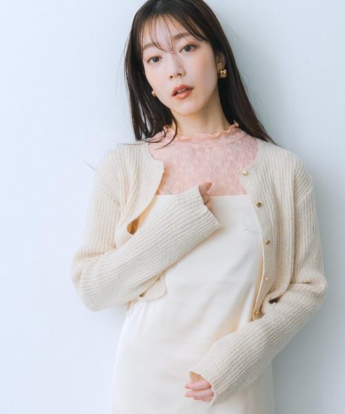 HEYUMM（ヘユム）の「レースカットトップ（Tシャツ/カットソー・レディース・オフホワイト/ブラック/オレンジ・ONE）」の22枚目の写真