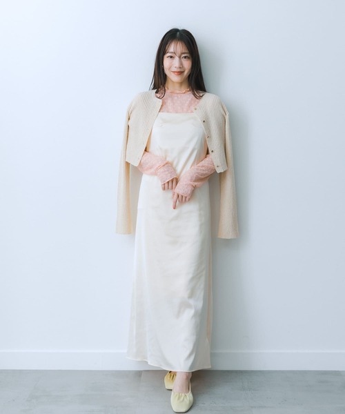 HEYUMM（ヘユム）の「レースカットトップ（Tシャツ/カットソー・レディース・オフホワイト/ブラック/オレンジ・ONE）」の7枚目の写真