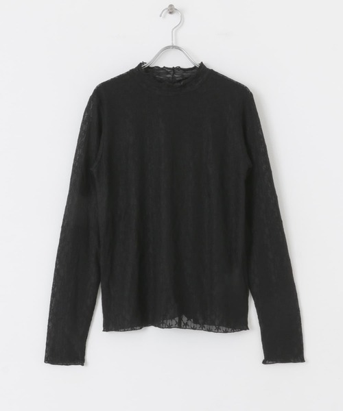 HEYUMM（ヘユム）の「レースカットトップ（Tシャツ/カットソー・レディース・オフホワイト/ブラック/オレンジ・ONE）」の9枚目の写真