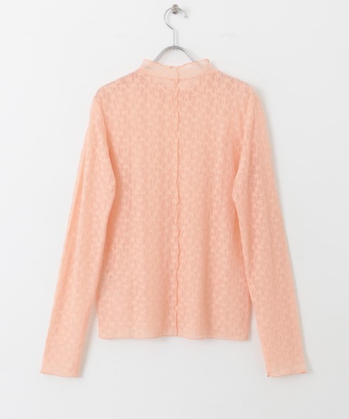 HEYUMM（ヘユム）の「レースカットトップ（Tシャツ/カットソー・レディース・オフホワイト/ブラック/オレンジ・ONE）」の11枚目の写真