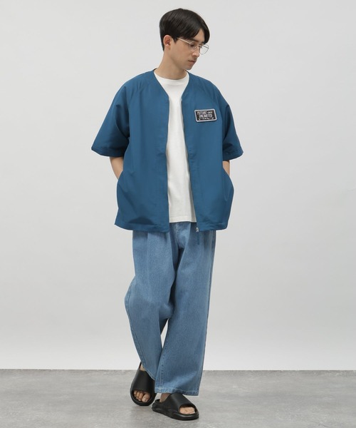 LAKOLE（ラコレ）の「ベースボール刺繍シャツ / 109262（シャツ/ブラウス・メンズ・ブラック/ブルー/オフホワイト・LARGE/MEDIUM）」の9枚目の写真