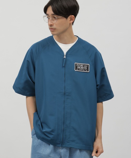 LAKOLE（ラコレ）の「ベースボール刺繍シャツ / 109262（シャツ/ブラウス・メンズ・ブラック/ブルー/オフホワイト・LARGE/MEDIUM）」の10枚目の写真