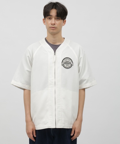 LAKOLE（ラコレ）の「ベースボール刺繍シャツ / 109262（シャツ/ブラウス・メンズ・ブラック/ブルー/オフホワイト・LARGE/MEDIUM）」の12枚目の写真