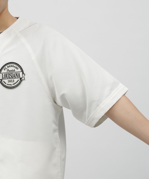 LAKOLE（ラコレ）の「ベースボール刺繍シャツ / 109262（シャツ/ブラウス・メンズ・ブラック/ブルー/オフホワイト・LARGE/MEDIUM）」の16枚目の写真
