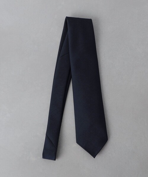 ネイビー ソリッド ネクタイ