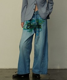 【美品】TENDER PERSON　DENIM BAGGY PANTS【２】 ROYAL FLASH（ロイヤルフラッシュ）の「TENDER PERSON/テンダー