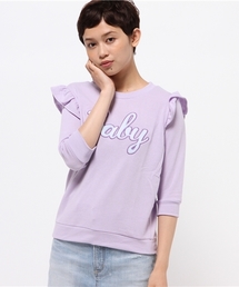 WEGO | WEGO/シャギーロゴフリルスウェット(スウェット)