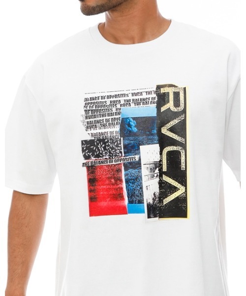 RVCA（ルーカ）の「【オンライン限定】RVCA メンズ CUTNCORNERS SS Ｔシャツ 【2024年春夏モデル】/ルーカ半袖Tシャツ（Tシャツ/カットソー・メンズ・グレー/ブラック/ホワイト・XX-LARGE/X-LARGE/LARGE/MEDIUM/SMALL）」の4枚目の写真