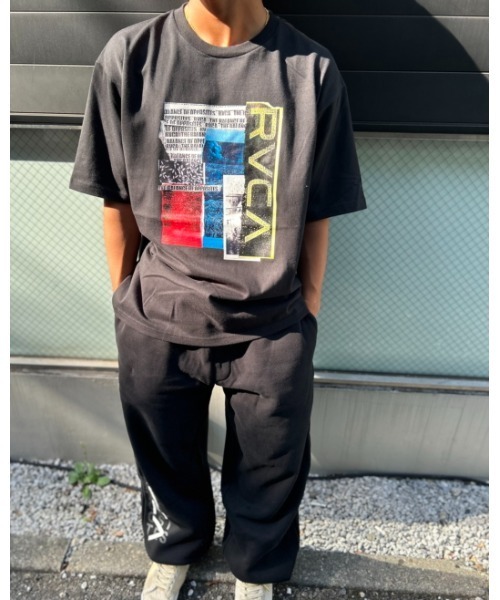 RVCA（ルーカ）の「【オンライン限定】RVCA メンズ CUTNCORNERS SS Ｔシャツ 【2024年春夏モデル】/ルーカ半袖Tシャツ（Tシャツ/カットソー・メンズ・グレー/ブラック/ホワイト・XX-LARGE/X-LARGE/LARGE/MEDIUM/SMALL）」の9枚目の写真