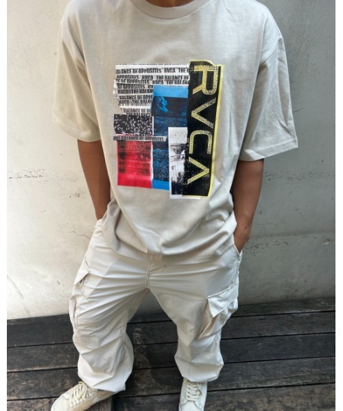 RVCA（ルーカ）の「【オンライン限定】RVCA メンズ CUTNCORNERS SS Ｔシャツ 【2024年春夏モデル】/ルーカ半袖Tシャツ（Tシャツ/カットソー・メンズ・グレー/ブラック/ホワイト・XX-LARGE/X-LARGE/LARGE/MEDIUM/SMALL）」の17枚目の写真